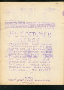 POW FANZINE #7 1967-ORIGINAL COMIC BOOK SUPER HEROES- FN