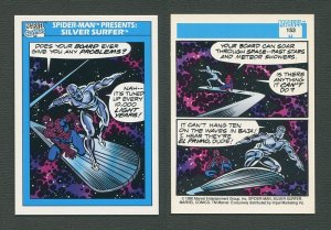 1990 Marvel Comics Card  #153 (Spiderman Presents: Silver Surfer) / NM-MT