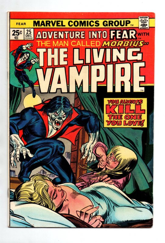 Adventures into Fear #25  - Morbius The Living Vampire - MVS - 1974 - (-VF )