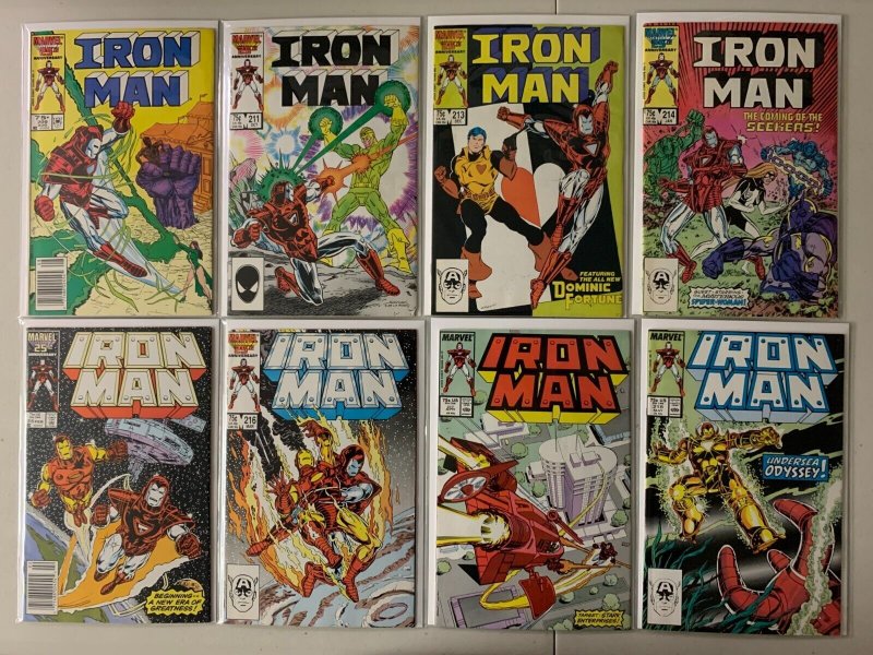 Iron Man comics lot #201-246 33 diff avg 8.0 (1985-89)