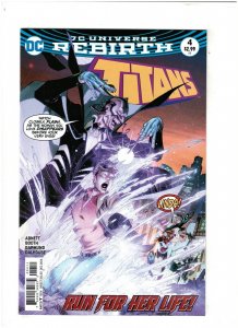 Titans #4 NM- 9.2 DC Rebirth 2016 Wally West & Nightwing Booth Variant 