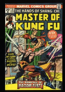 Master of Kung Fu #29 VF 8.0 1st Appearance Razor Fist!