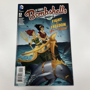 DC COMICS BOMBSHELLS 2 SIGNED ANT LUCIA NM NEAR MINT DC COMICS