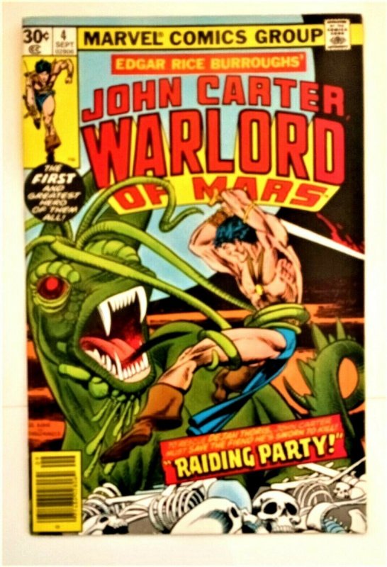 John Carter Warlord of Mars 1977 Marvel #4 Cover by Kane and Pablo Marcos FN/VF