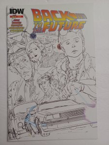 Back to the Future #1 Diamond Sketch Variant - IDW - 2015 - VF