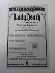 Lady Death Echoes #1 Matt Merhoff Premiere NM Condition! W/ COA!