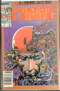 Machine Man Limited Series #2 (Marvel Comics,1984) Rare Newsstand! NM+