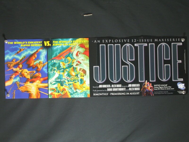 Justice DC Comics Promo Poster- ALEX ROSS 34x11