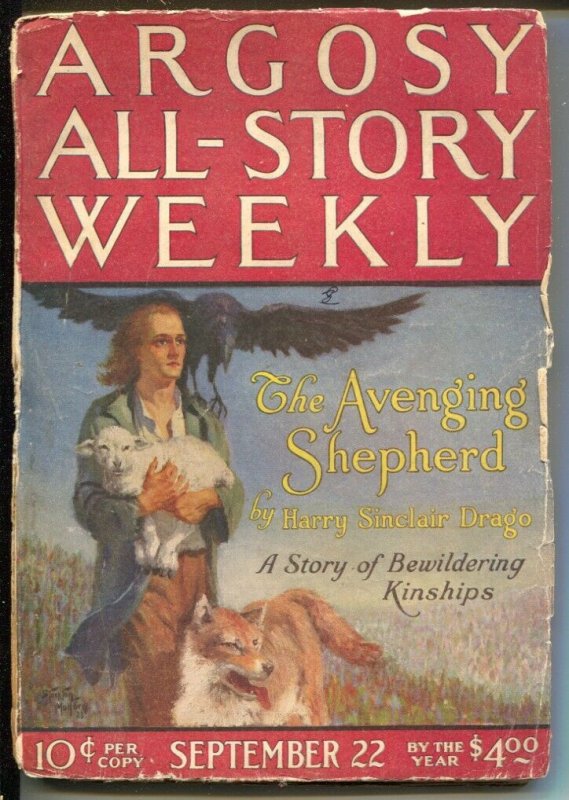 Argosy All-Story Weekly 9/22/1923-Avenging Shepherd Part 1-pulp thrills-G