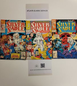 3 Silver Sable Marvel & The Wild Pack Comic Books #8 9 10 16 TJ1