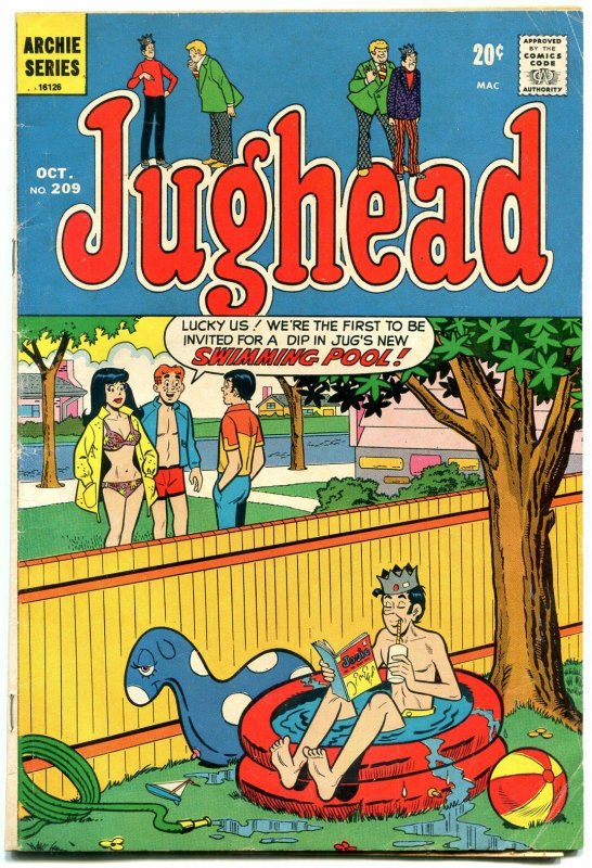 Jughead Comics #209 1972- Archie- Betty & Veronica- Josie comic on cover VG