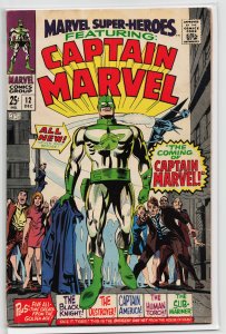 Marvel Super-Heroes #12 (1967) Captain Marvel [Key Issue]