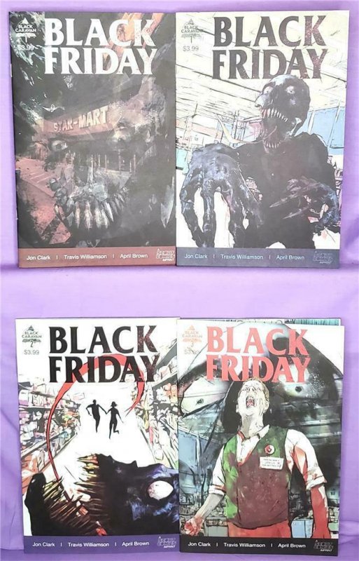 BLACK FRIDAY #1 - 3 w Jon Clark 2nd Print #1 Cover Black Caravan (Scout 2021)