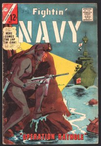 Fightin' Navy #120 1965-Charlton-Frogman cover-shark panels