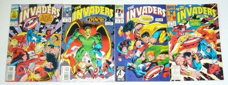 Invaders v2 #1-4 VF/NM complete series WWII HEROES captain america namor torch