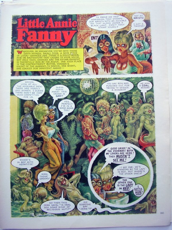 Annie Fanny 7 original playboy comics Set 6