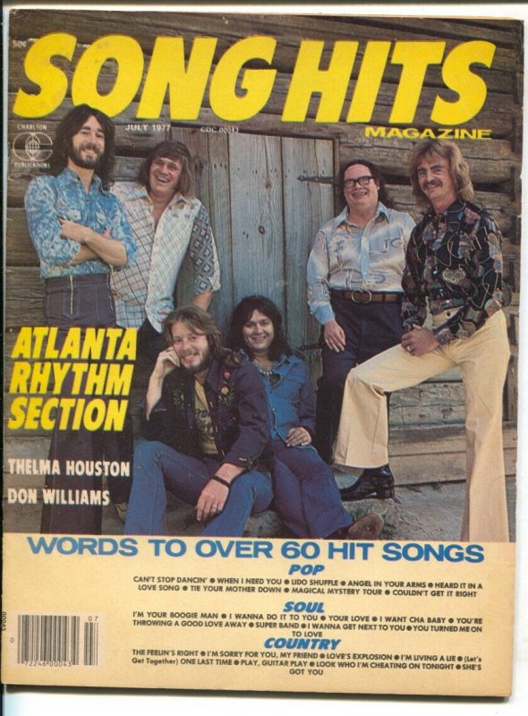 Song Hits 7/1977-Charlton-Atlanta Rhythm Section-Thelma Houston-Don Williams-FN