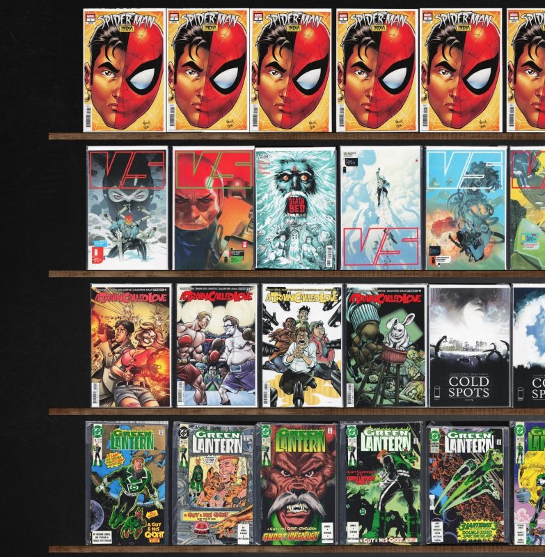 Huge Lot 140+ Comics with Green Lantern, Weapon Zero, Spider-Man: India & More!