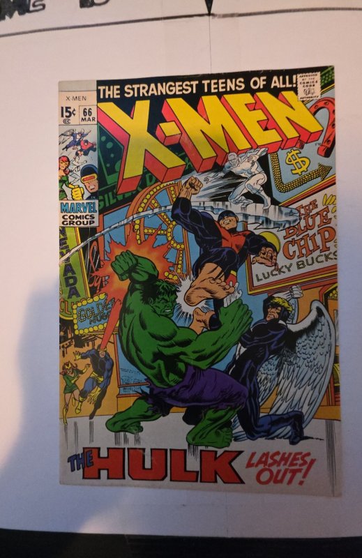 The X-Men #66 (1970)vs the hulk Buscema/thomas