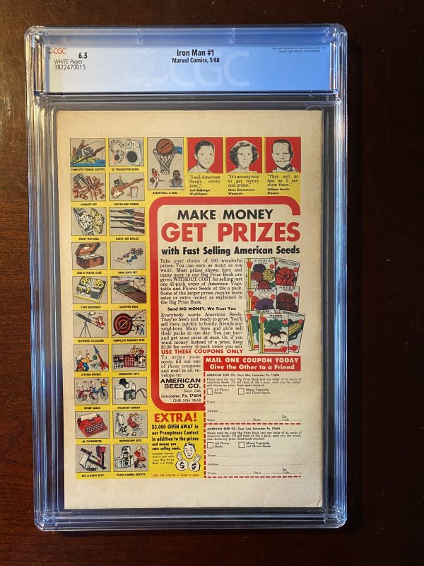 The Invincible Iron Man #1 -CGC 6.5