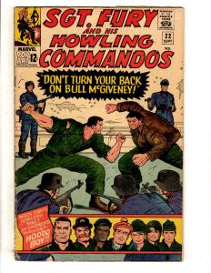Sgt. Fury & His Howling Commandos # 22 VG Marvel Silver Age Comic Book JL11