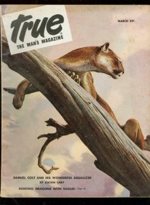 TRUE PULP-MAR 1946-HUNTING DRAGONS-SAMUEL COLT-PETTY VG