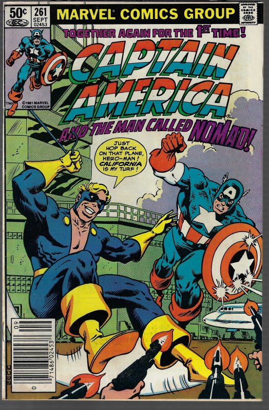 Captain America #261 (Marvel, 1981) - KEY 1st appearance of Nomad II