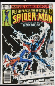 The Spectacular Spider-Man #38 Newsstand Edition (1979) Spider-Man