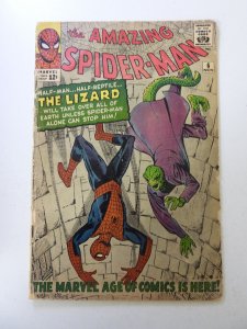 The Amazing Spider-Man #6 (1963) 1st Lizard Fair condition see descriprion