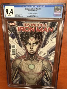 Invincible Iron Man (2017) #1 (CGC 9.4 WP)