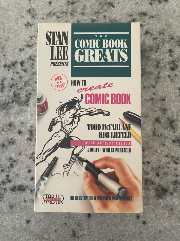 The Comic Book Greats Stan Lee Presents HOW TO CREATE A # 6 VHS Video Tape J982
