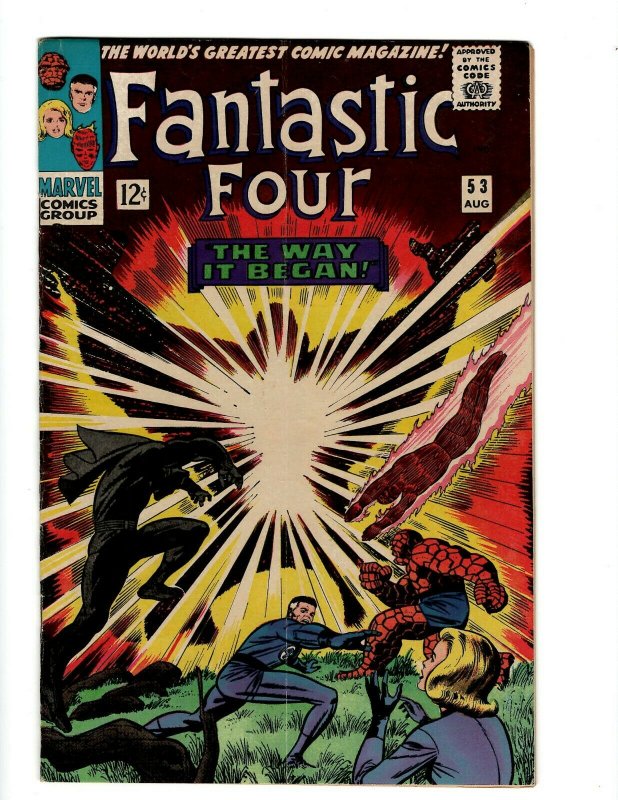 Fantastic Four # 53 VF/NM Marvel Comic Book Thing Human Torch Dr. Doom S Lee OF2