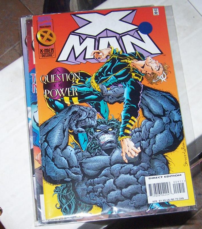 X-MAN  #  9 nov  1995  NATE GRAY young  cable dark beast