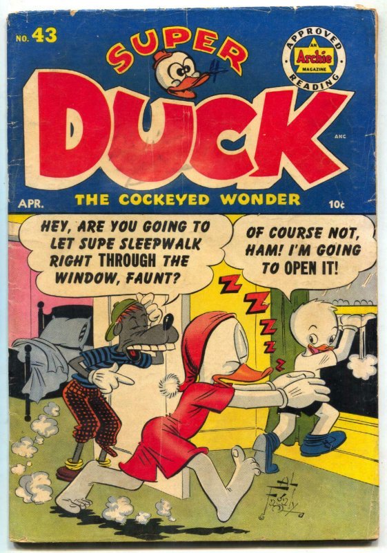 Super Duck #43 1952- Golden Age Archie Funny Animals-VG