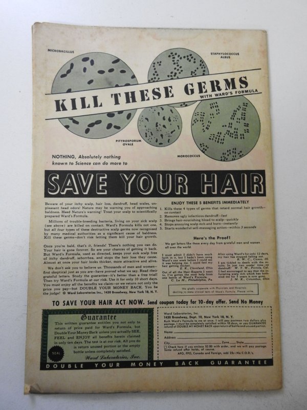 Rangers Comics #51 (1950) VG- Condition moisture stain