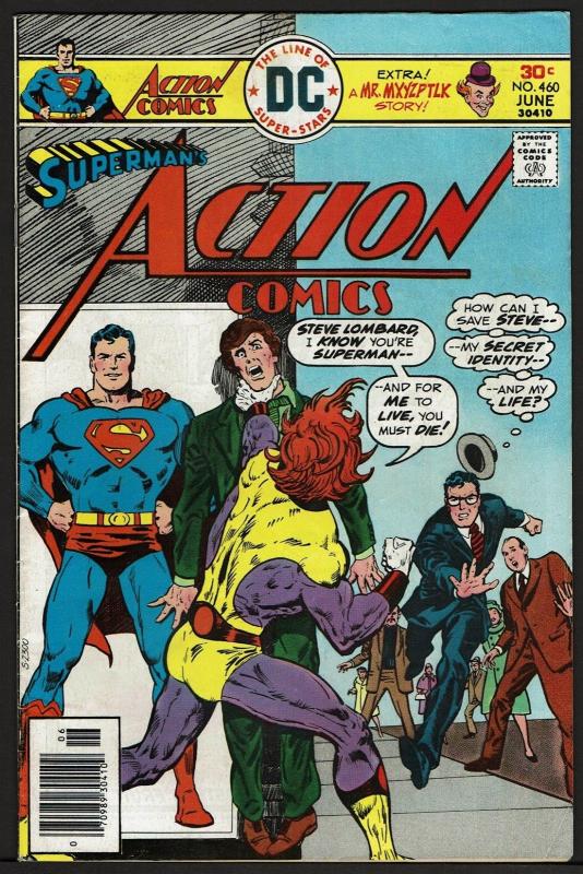 Action Comics Lot of 4 Bronze Age #s 460 461 463 464 FN+ to F/VF