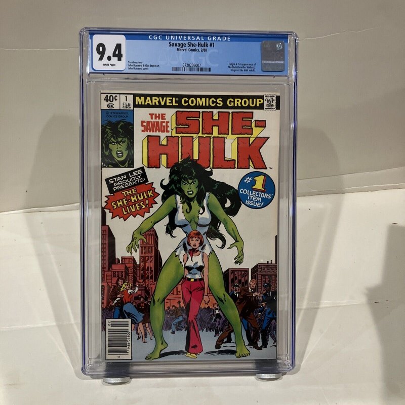 The Savage She Hulk #1 CGC 9.4 1980 Marvel Comics John Buscema Cover-Stan Lee