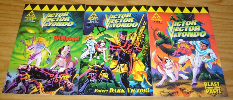 Victor Vector & Yondo #1-3 VF/NM complete series KEN STEACY 1994 fractal comics