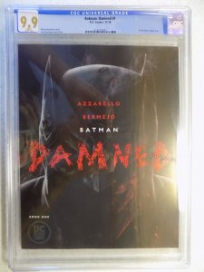 BATMAN DAMNED # 1 1ST PRINT CGC 9.9. HOT BOOK