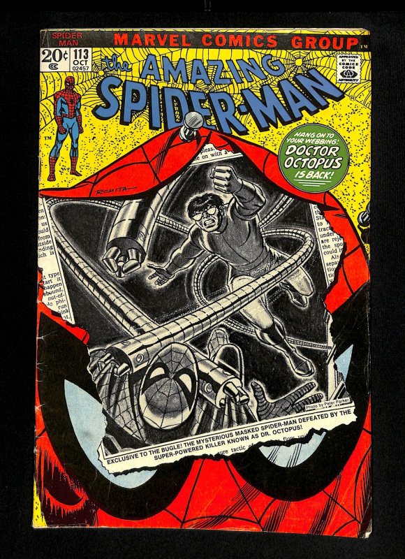 Amazing Spider-Man #113 Doctor Octopus! 1st Hammerhead!