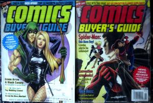 COMICS BUYER'S GUIDE #1608-1641, 12 diff - Marvel DC News Spider-Man JLA FF ++