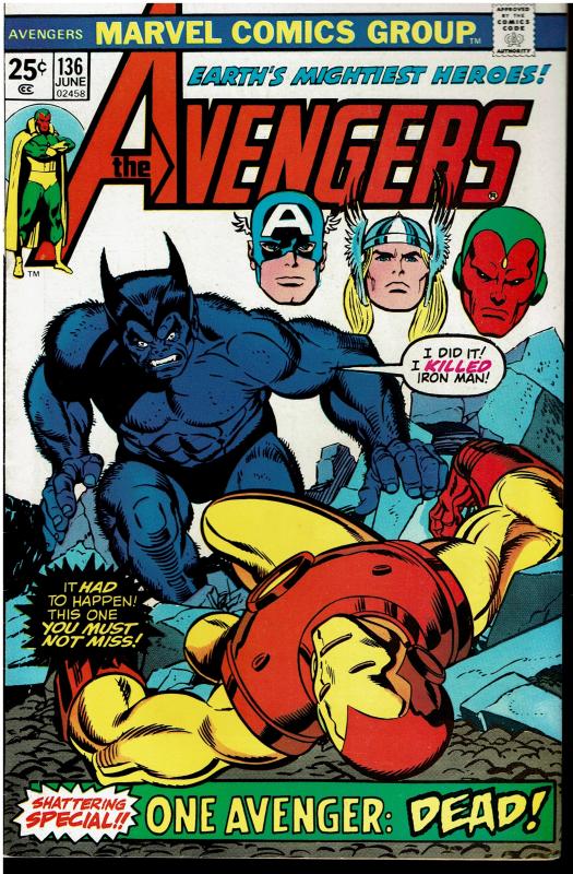Avengers #136, 8.0 or Better