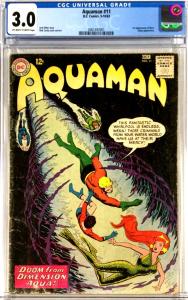 Aquaman #11 CGC Graded 3.0 1st Mera