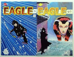 Eagle Lot of 2 #1, 2 (1986) Apple Comics 1st Print Comic Books