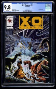 X-O Manowar #15 CGC NM/M 9.8 White Pages Turok!