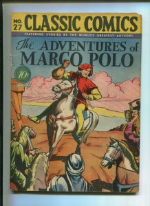 CLASSIC COMICS #27 (6.5) THE ADVENTURES OF MARCO POLO 1ST PRINT