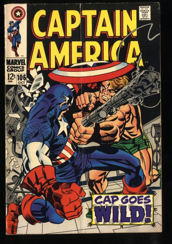 Captain America #106 VG+ 4.5