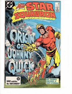 All-Star Squadron #65 THE ORIGIN OF JOHNNY QUICK! Copper Age Classic !!!