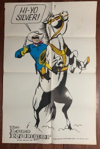 1966 THE LONE RANGER HI-YO SILVER 25x38 Poster VG+ 4.5 Wrather Corp.