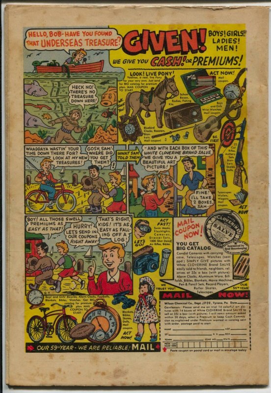 Flyboy #5 1954-parachute cover-Norman Saunders-Approved Comics-VG+